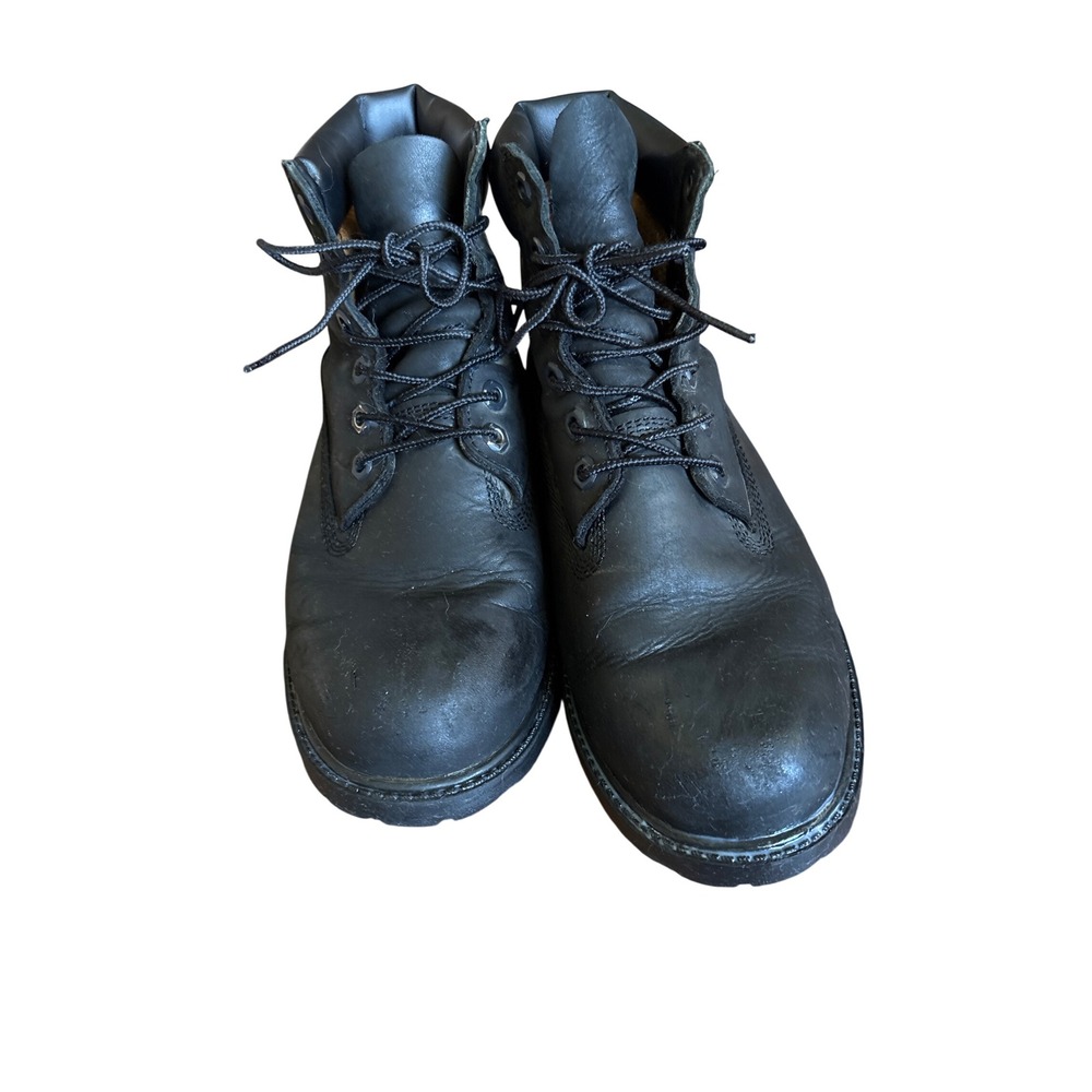 Timberland Premium Boots Mens Size 7 Black Leather Waterproof